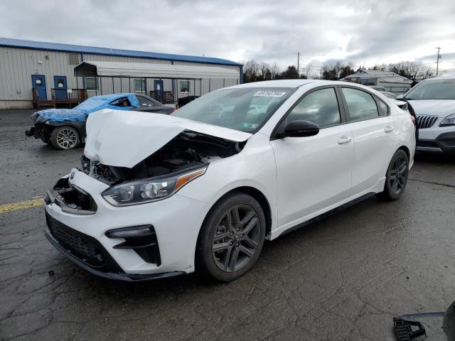 3KPF34AD4ME365613 - 2021 KIA FORTE GT LINE WHITE photo 1