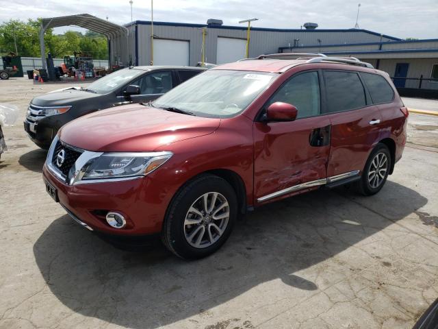 5N1AR2MN5EC646857 - 2014 NISSAN PATHFINDER S 栗色 照片 1