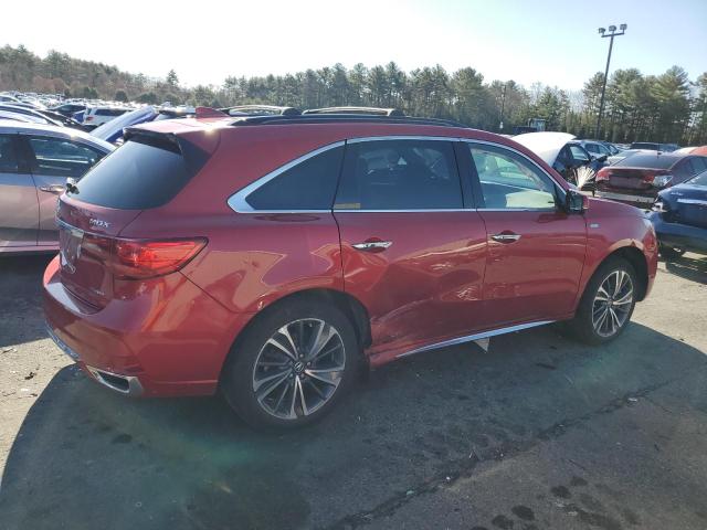 5J8YD7H58KL000010 - 2019 ACURA MDX SPORT HYBRID TECHNOLOGY RED photo 3