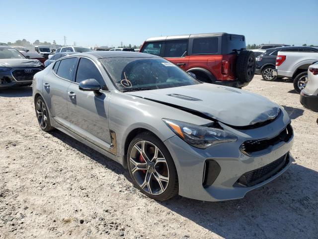 KNAE55LC9K6052766 - 2019 KIA STINGER GT2 GRAY photo 4