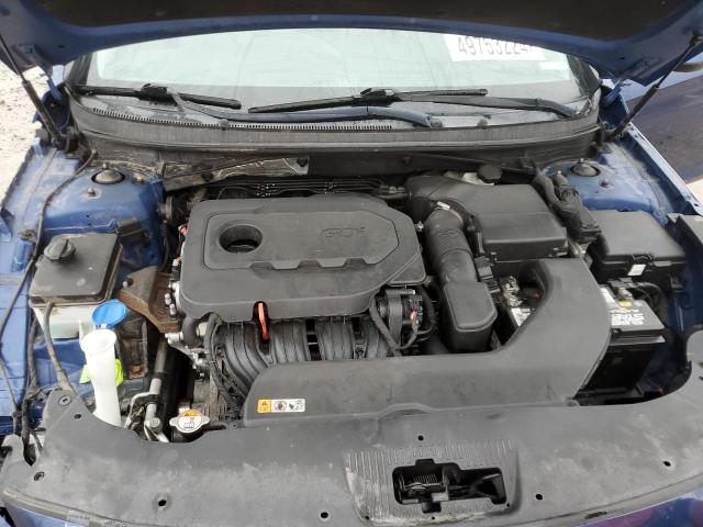 5NPE24AF6FH168067 - 2015 HYUNDAI SONATA SE BLUE photo 11