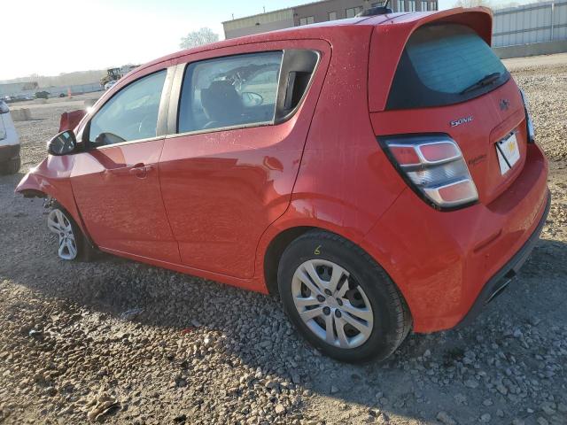 1G1JG6SB5L4128239 - 2020 CHEVROLET SONIC RED photo 2