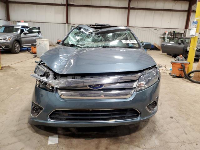 3FAHP0JA5CR280370 - 2012 FORD FUSION SEL BLUE photo 5