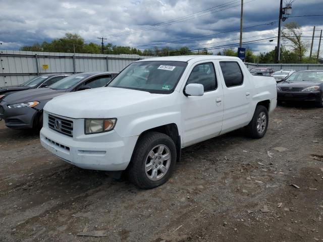 2HJYK16596H532370 - 2006 HONDA RIDGELINE RTL WHITE photo 1