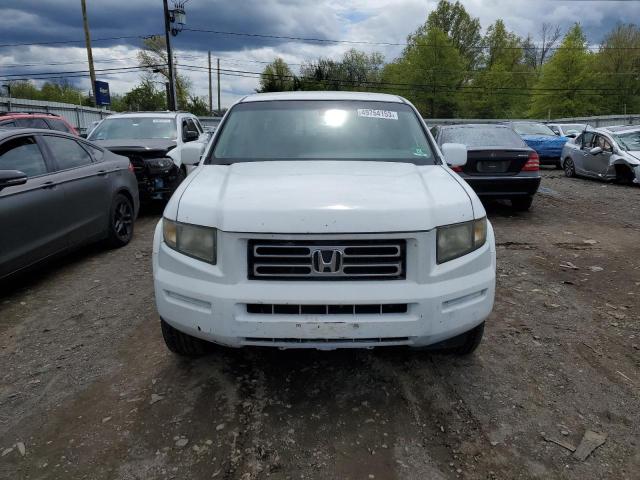 2HJYK16596H532370 - 2006 HONDA RIDGELINE RTL WHITE photo 5