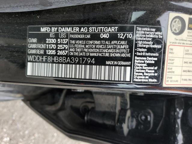 WDDHF8HB8BA391794 - 2011 MERCEDES-BENZ E 350 4MATIC BLACK photo 13