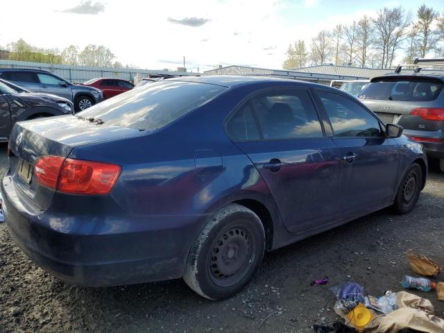 3VW1K7AJ5BM097921 - 2011 VOLKSWAGEN JETTA BASE Mavi foto 3