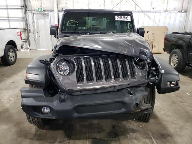 1C4GJXAN3NW175216 - 2022 JEEP WRANGLER SPORT GRAY photo 5