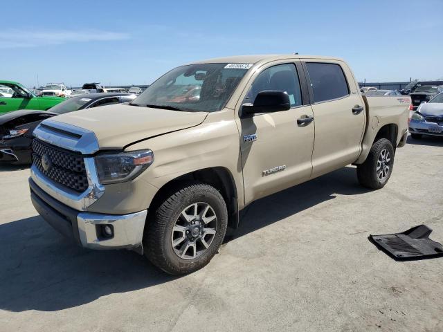 5TFDY5F10LX878126 - 2020 TOYOTA TUNDRA CREWMAX SR5 CREAM photo 1