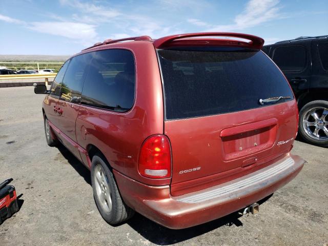 1B4GP74L7YB540496 - 2000 DODGE GRAND CARA ES RED photo 2