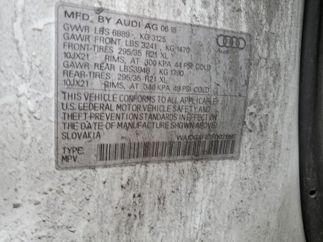 WA1DGAFE3FD031986 - 2015 AUDI Q7 PRESTIGE WHITE photo 14