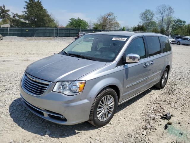 2C4RC1CG1DR708797 - 2013 CHRYSLER TOWN & COU TOURING L SILVER photo 1