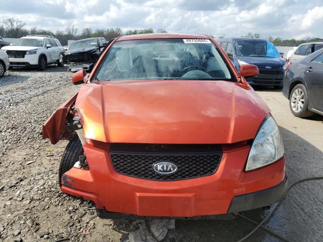 KNADE123176248665 - 2007 KIA RIO BASE ORANGE photo 5