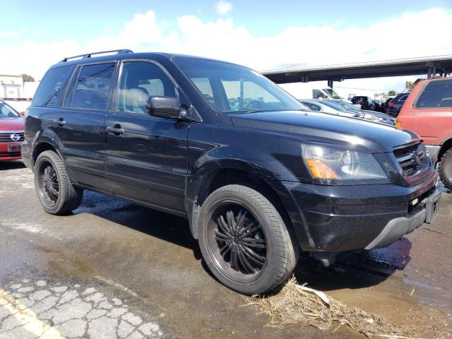 2HKYF18405H564532 - 2005 HONDA PILOT EX BLACK photo 4