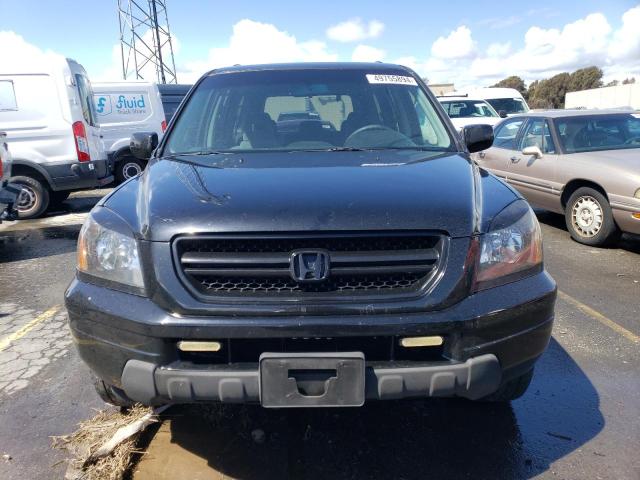 2HKYF18405H564532 - 2005 HONDA PILOT EX BLACK photo 5