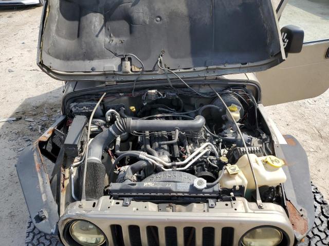 1J4FA49S24P785213 - 2004 JEEP WRANGLER / SPORT TAN photo 11