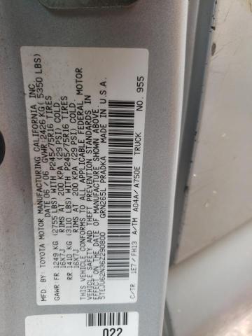 5TEJU62N36Z290800 - 2006 TOYOTA TACOMA DOUBLE CAB PRERUNNER SILVER photo 13