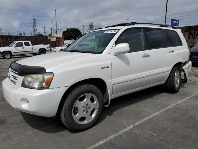 JTEGP21A060123685 - 2006 TOYOTA HIGHLANDER LIMITED WHITE photo 1