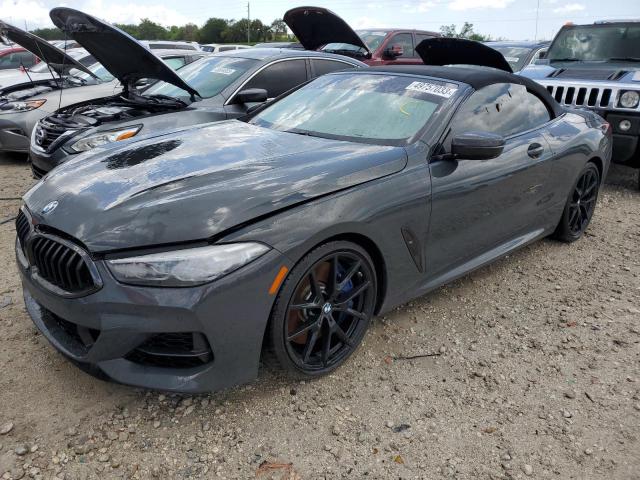 WBAFY4C58KBX29787 - 2019 BMW M850XI GRAY photo 1