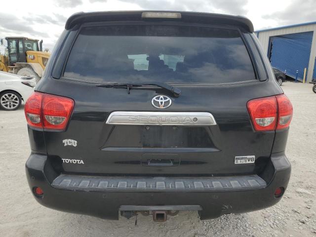 5TDZY68A38S011664 - 2008 TOYOTA SEQUOIA LIMITED BLACK photo 6