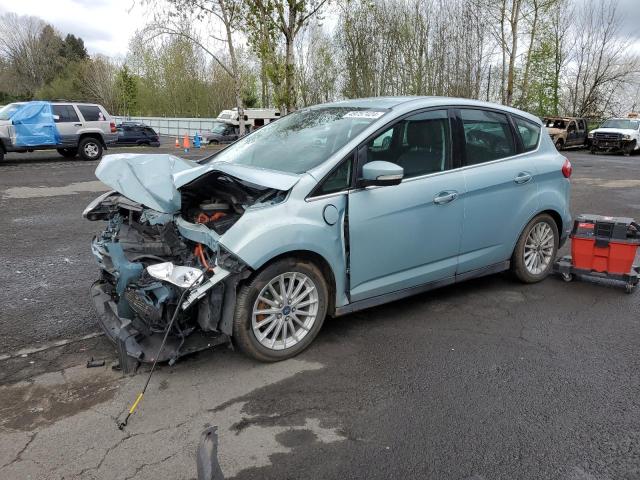 1FADP5CU2DL512345 - 2013 FORD C-MAX PREMIUM TURQUOISE photo 1