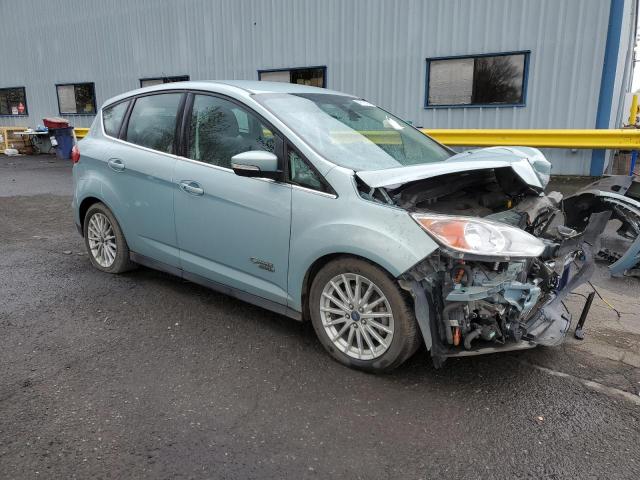 1FADP5CU2DL512345 - 2013 FORD C-MAX PREMIUM TURQUOISE photo 4