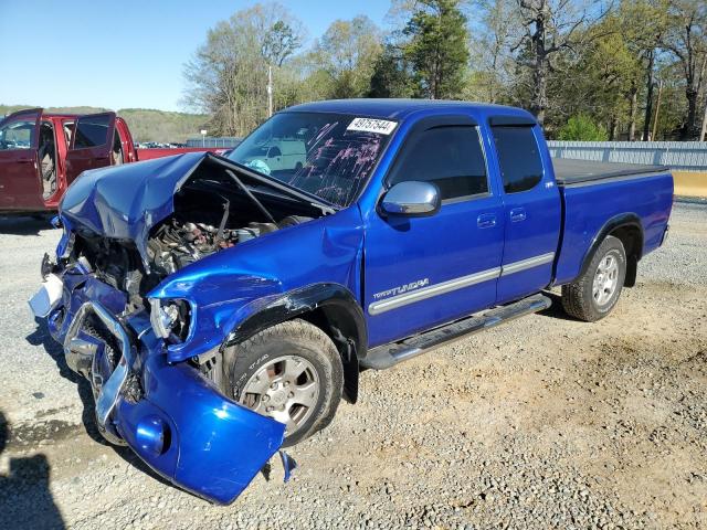 5TBRN341X3S435955 - 2003 TOYOTA TUNDRA ACCESS CAB SR5 BLUE photo 1