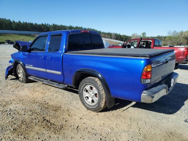 5TBRN341X3S435955 - 2003 TOYOTA TUNDRA ACCESS CAB SR5 BLUE photo 2