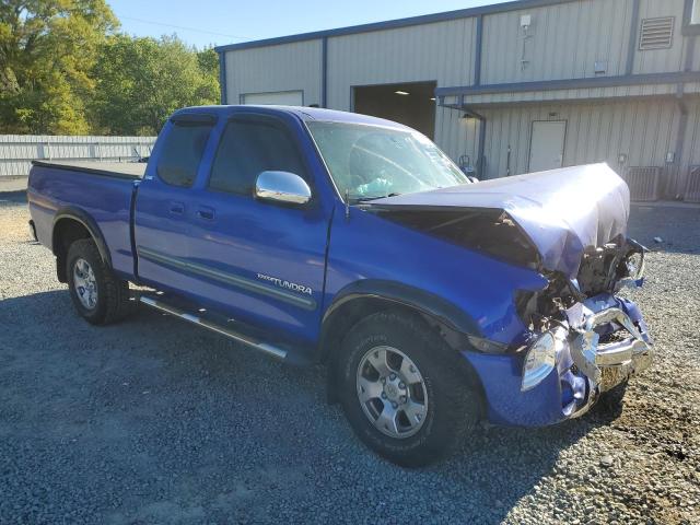 5TBRN341X3S435955 - 2003 TOYOTA TUNDRA ACCESS CAB SR5 BLUE photo 4