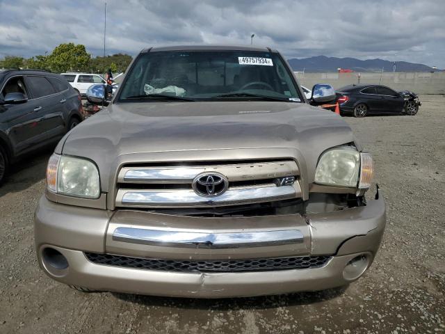 5TBRT34115S468190 - 2005 TOYOTA TUNDRA ACCESS CAB SR5 TAN photo 5