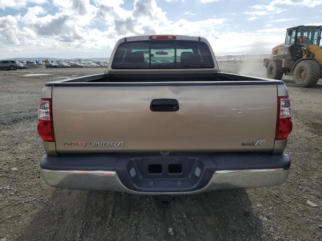 5TBRT34115S468190 - 2005 TOYOTA TUNDRA ACCESS CAB SR5 TAN photo 6