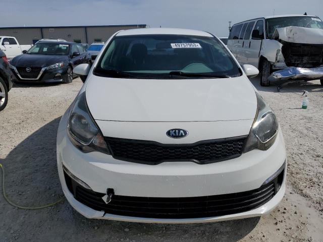 KNADM4A36G6688080 - 2016 KIA RIO LX WHITE photo 5