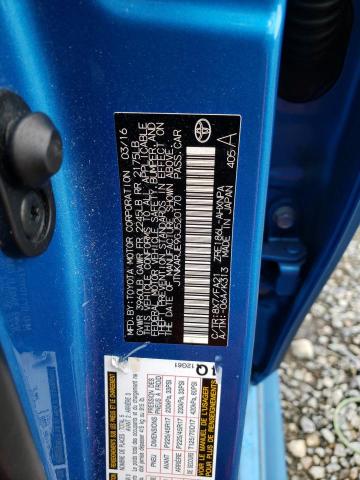 JTNKARJE9GJ520170 - 2016 TOYOTA SCION IM BLUE photo 12