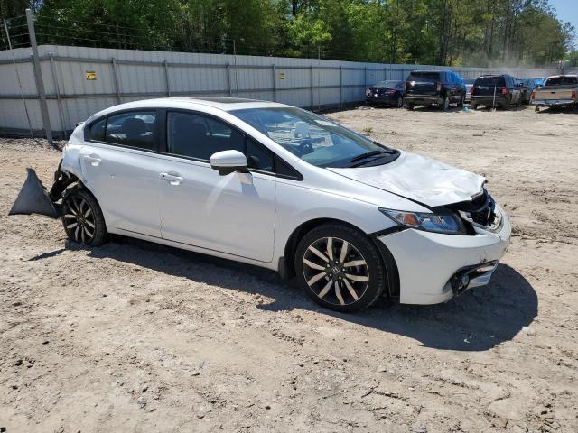 19XFB2F97FE054109 - 2015 HONDA CIVIC EXL WHITE photo 4