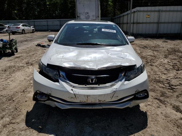 19XFB2F97FE054109 - 2015 HONDA CIVIC EXL WHITE photo 5