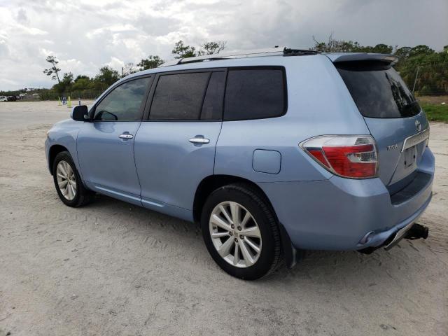 JTEEW41AX82001235 - 2008 TOYOTA HIGHLANDER HYBRID BLUE photo 2