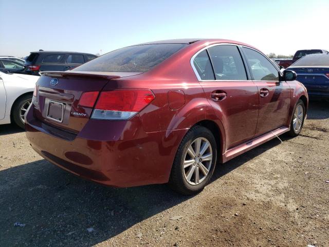 4S3BMAC66B1239231 - 2011 SUBARU LEGACY 2.5I PREMIUM RED photo 3