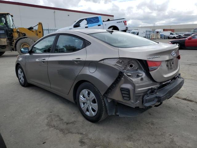 5NPDH4AE6GH733954 - 2016 HYUNDAI ELANTRA SE TAN photo 2