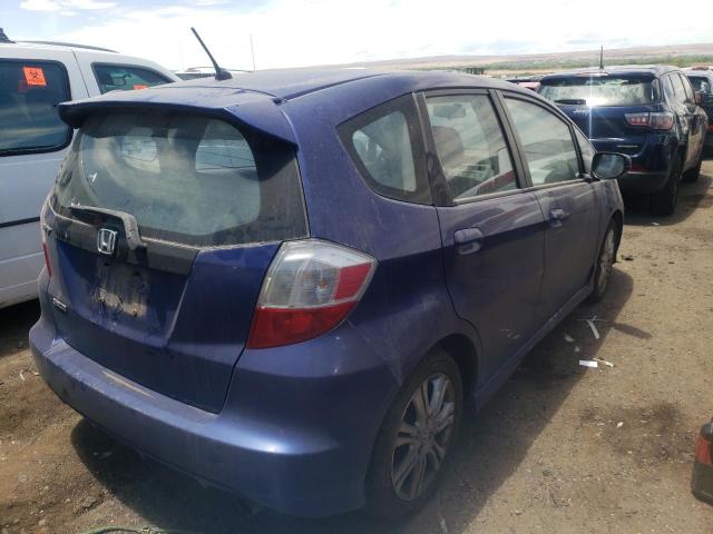 JHMGE87499S070409 - 2009 HONDA FIT SPORT BLUE photo 4