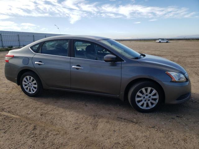 3N1AB7AP9FY374983 - 2015 NISSAN SENTRA S GRAY photo 4