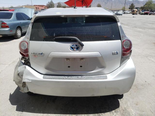 JTDKDTB34D1042113 - 2013 TOYOTA PRIUS C SILVER photo 6