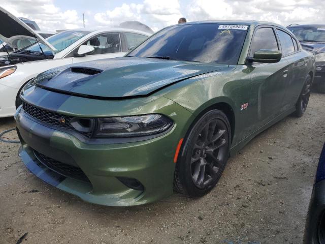 2C3CDXGJ2MH618466 - 2021 DODGE CHARGER SCAT PACK GREEN photo 1