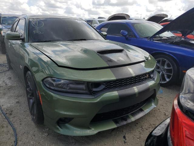 2C3CDXGJ2MH618466 - 2021 DODGE CHARGER SCAT PACK GREEN photo 5