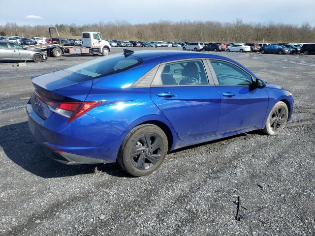 5NPLS4AG4MH044862 - 2021 HYUNDAI ELANTRA SEL BLUE photo 3