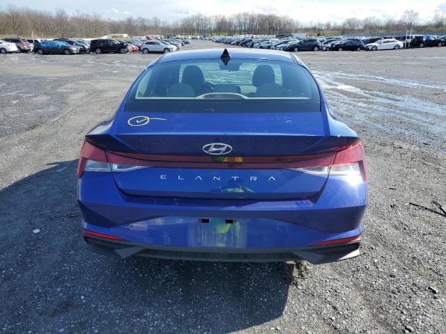 5NPLS4AG4MH044862 - 2021 HYUNDAI ELANTRA SEL BLUE photo 6