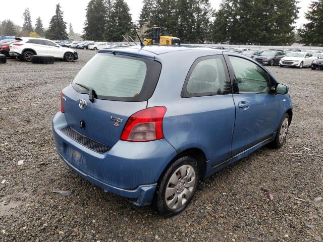 JTDJT923285144896 - 2008 TOYOTA YARIS BLUE photo 3