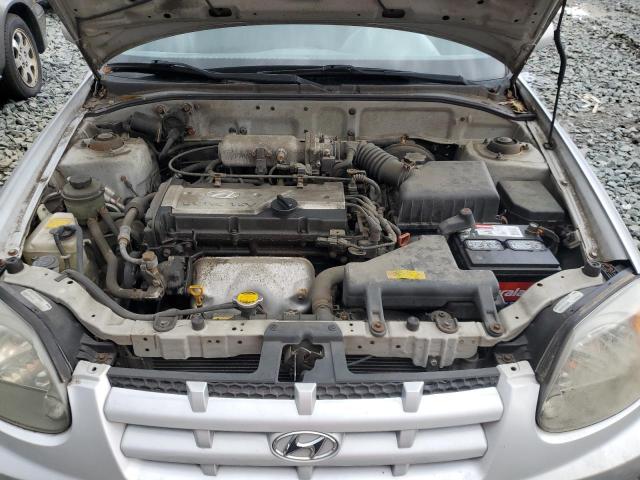 KMHCG45C74U509838 - 2004 HYUNDAI ACCENT GL SILVER photo 11