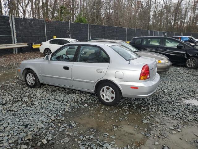 KMHCG45C74U509838 - 2004 HYUNDAI ACCENT GL SILVER photo 2