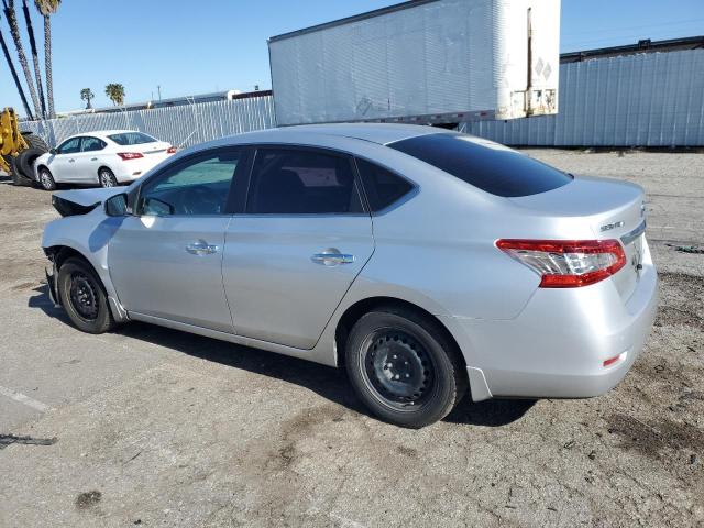 3N1AB7AP3DL621554 - 2013 NISSAN SENTRA S SILVER photo 2