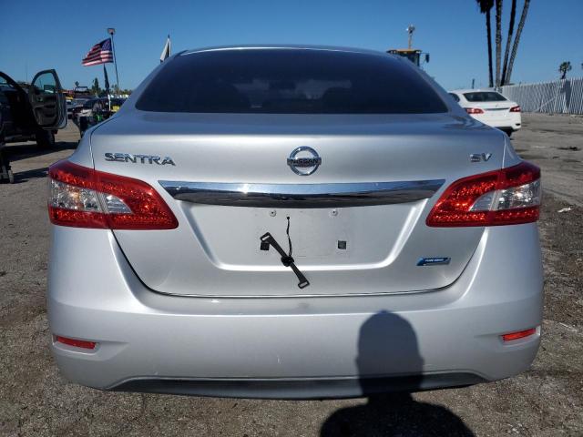 3N1AB7AP3DL621554 - 2013 NISSAN SENTRA S SILVER photo 6